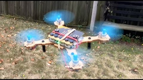 Micro:bit DIY drone kit - Successful Flight Compilation (the Air:bit 2 programmable DIY drone build)