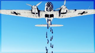 CARPET BOMBING ALL BOMB ON ONE TARGET | HE-111 screenshot 5