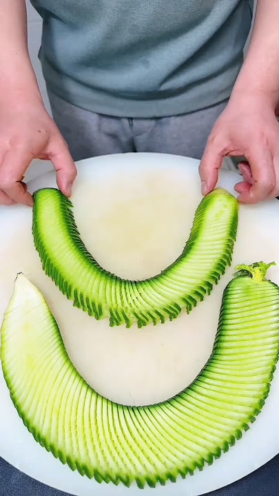 Amazing Cucumber 🥒🥒🥒 Carving cutting design Skills and decorated Ideas in my kitchen Home art.