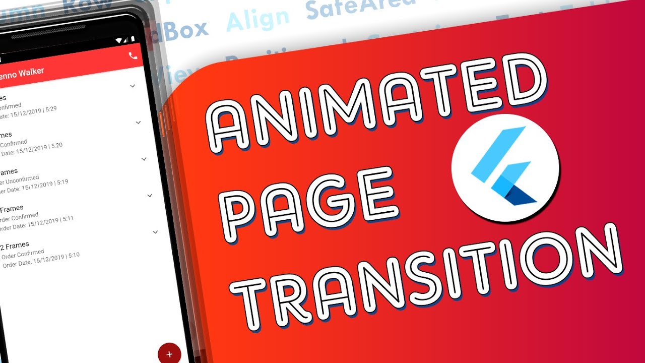 Flutter - Animating Route Transitions | Flutter Animated Navigation |  Flutter UI Design - YouTube