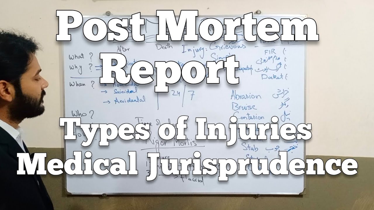 Post Mortem Report | Medical Jurisprudence | Types Of Injuries | Rigor Mortis