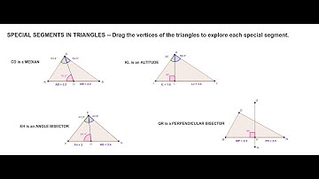 High School Geometry - special segments in triangles day 1