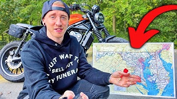 Throwing A Dart At A Map & Riding My SCL500 Wherever It Lands!