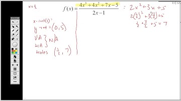 Graphing Rational Functions with Removable Discontinuities Part 3