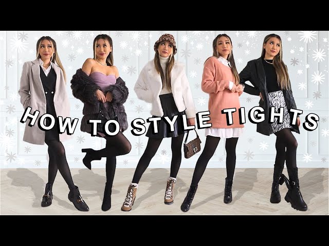 How to style tights for fall / winter