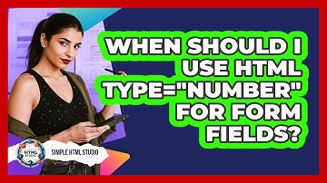 When Should I Use HTML `type="number"` For Form Fields?