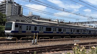 【どちらも後期車】1164M 常磐快速線 E531系0番台K425＋K470編成 快速 品川行 柏～松戸間(馬橋駅) 通過 A0731-08