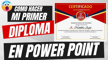 Cómo hacer DIPLOMAS o reconocimientos en POWER POINT💥 DISEÑO DE CERTIFICADO CON POWER POINT 2023