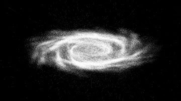 Galaxy spirals forming and dissipating [500k]