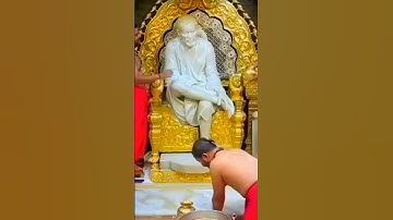 श्री साईबाबा मंगल स्नान🌹#saibaba #jayshrishirdisai #shirdi #shorts #short #omsairam #shirdisaibaba