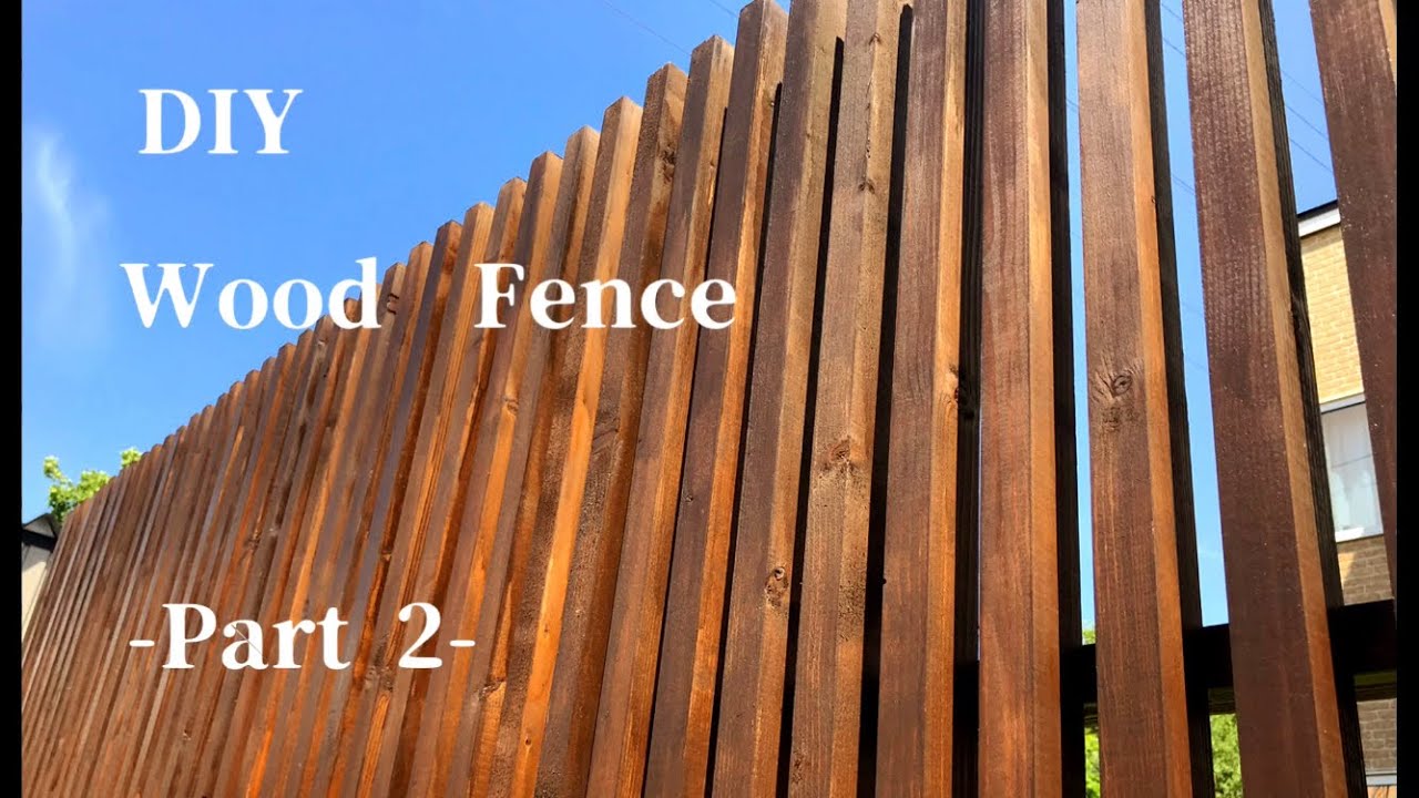 Easy And Stylish Vertical Wood Fence Making Sequel Youtube