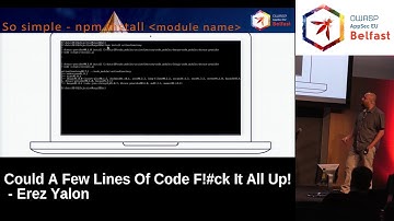 AppSec EU 2017 Could A Few Lines Of Code F!#ck It All Up! by Erez Yalon