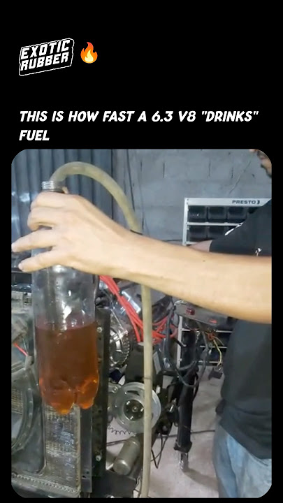 This is how fast a V8 engine drinks fuel