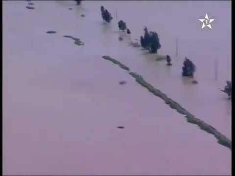    مباشرة فيضان واد بهت بسيدي سليمان