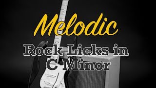 melodic rock licks in c minor