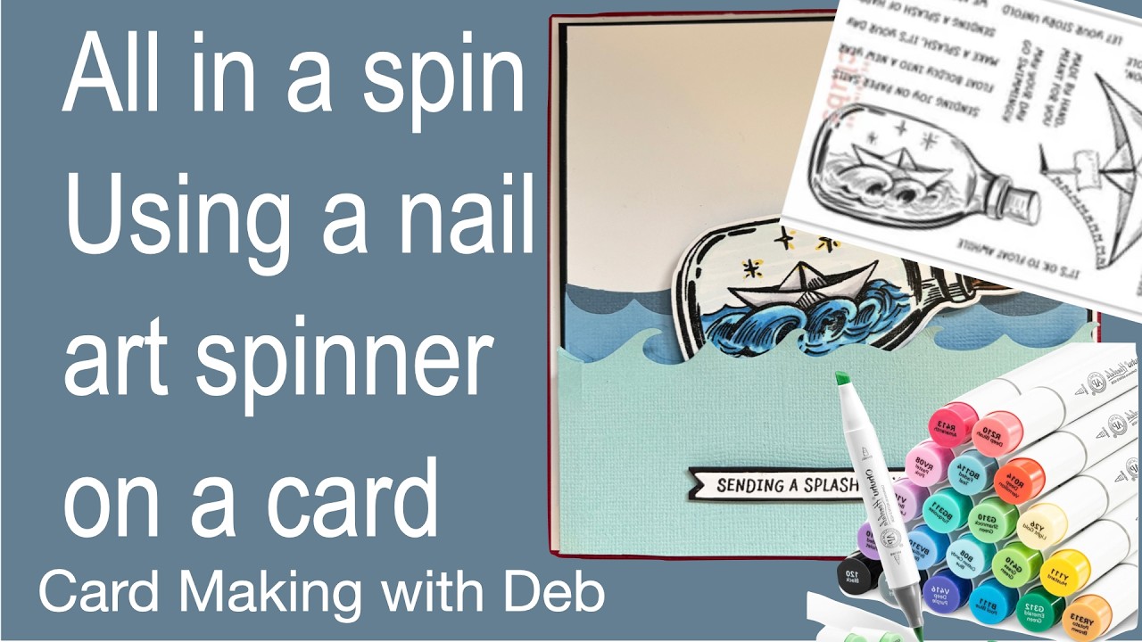 Набор Spellbinders Paper Boat in a Bottle Card с вращающимся элементом