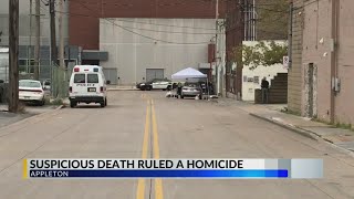 Appleton Suspicious Death Ruled a Homicide
