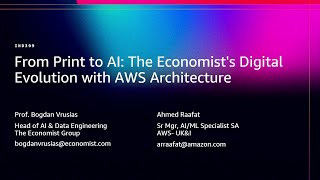AWS re:Invent 2025 -From Print to AI: The Economist's Digital Evolution w/ AWS Architecture (IND399) screenshot 4