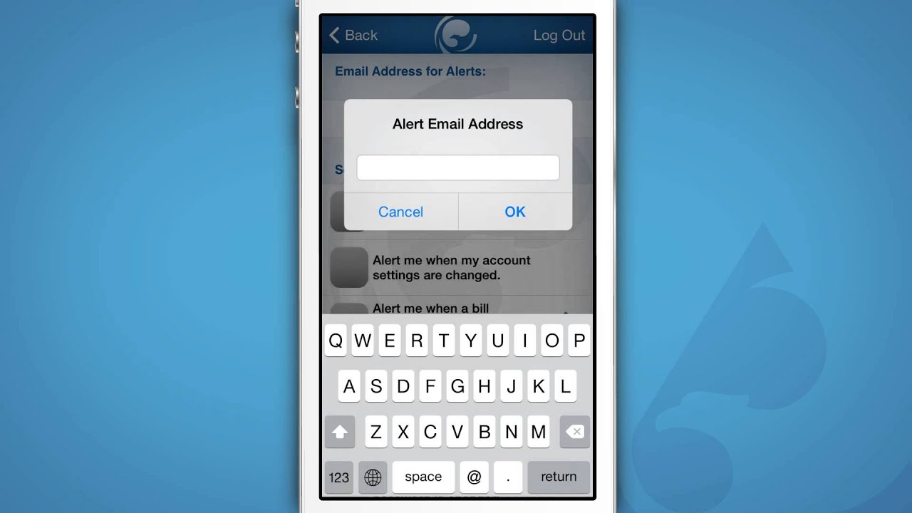 Credit Union of America Mobile App- General Settings