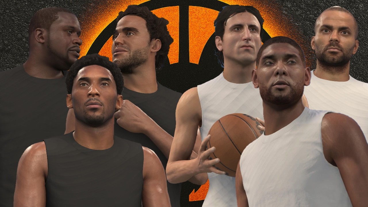 '01 Lakers V '05 Spurs | 3v3 All-Time Dynasty Blacktop Simulation