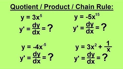 Calculus 1 CH 3  Derivatives (1 of 24) Simple
