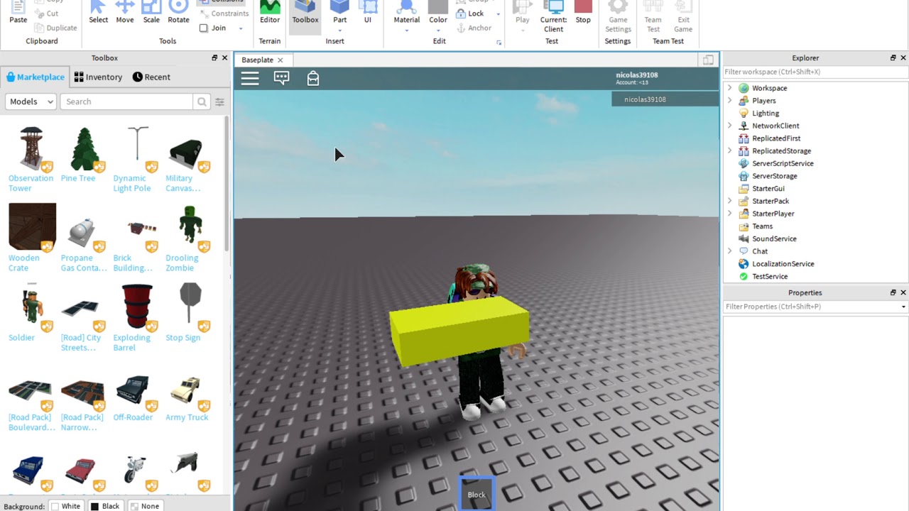 Manipulando Parts no Roblox Studio – <RJ Byte/>