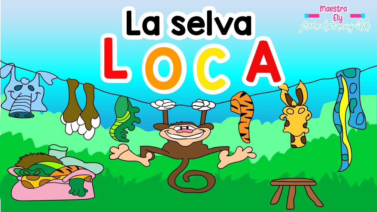 Cuento para niños "LA SELVA LOCA" 🐒 || Había Una Vez... || Maestra Ely