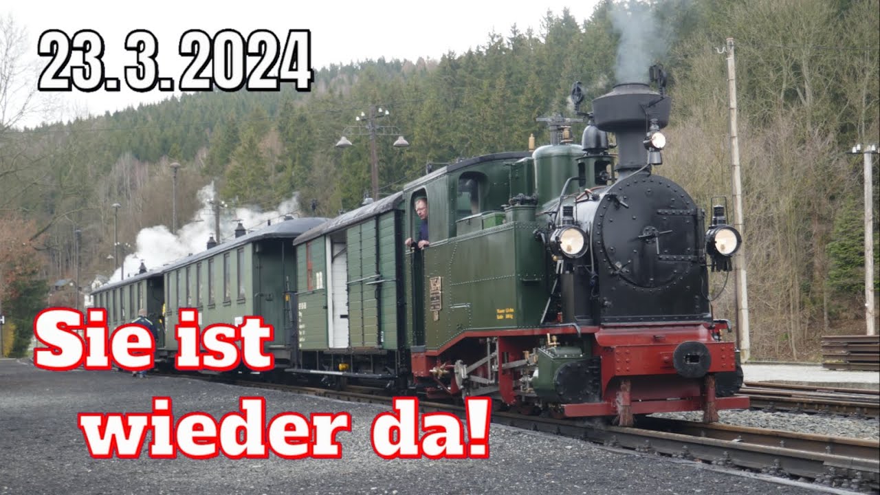 IK - DAMPF im Preßnitztal | Erste Fahrten mit Fahrgästen |  23.3.2024