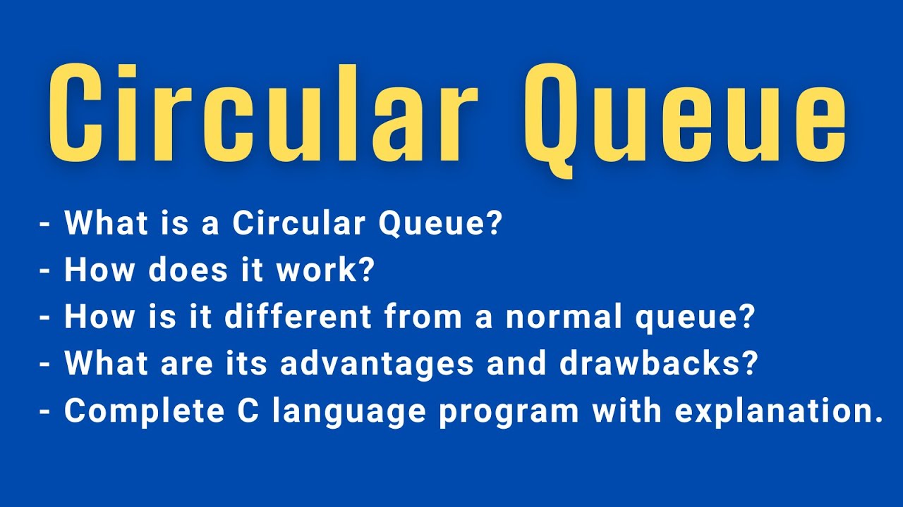6. Circular Queue Detail Explanation in Hindi | Working, Advantages ...