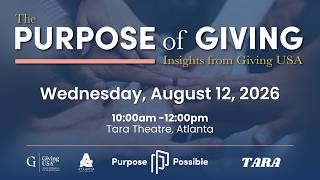 The Purpose of Giving 2026 - Live Stream