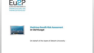 Eu2P Medicines benefit-risk assessment