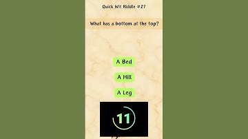 What has a bottom at the top?