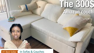 Is the 300 dollar viral Amazon couch worth it? / affordable couches