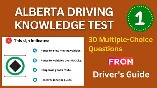 Alberta Driving Test Questions & Answers | 2026 Driver's Knowledge Test PART 1 #drivingtest #alberta