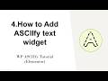 4.How to Add ASCIIfy text widget - WP ASCIIfy Tutorial (Elementor)