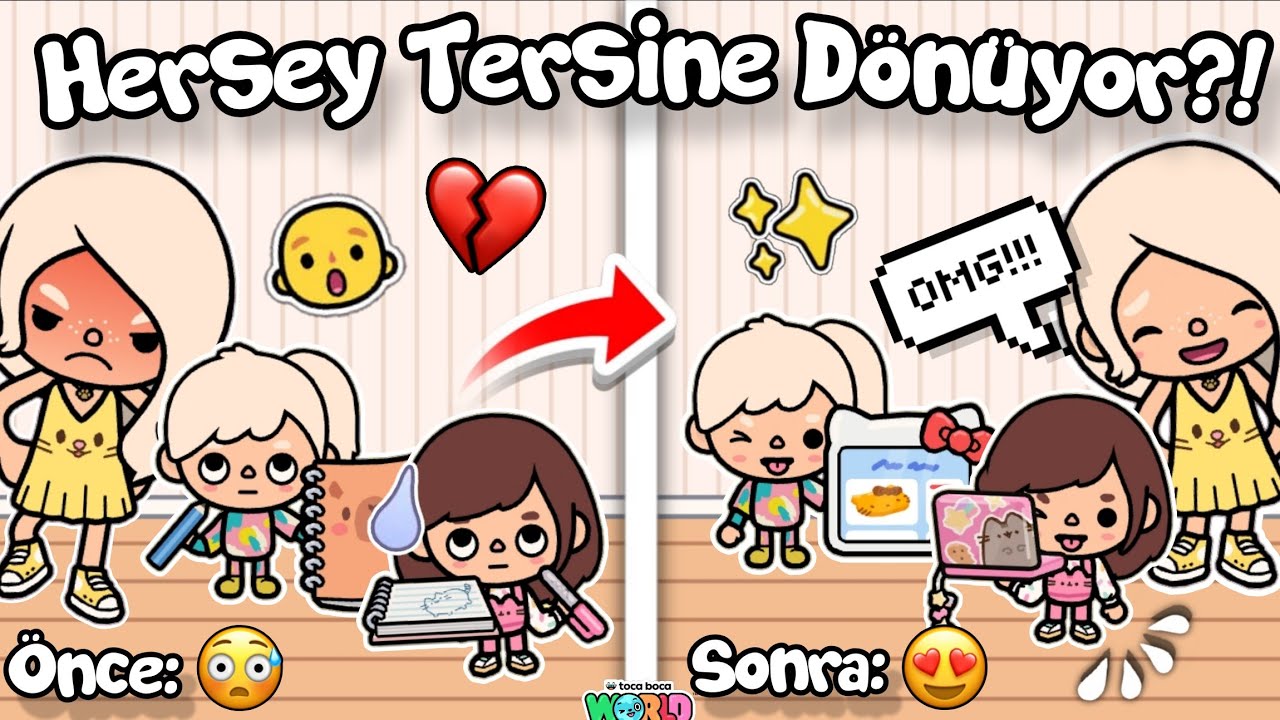 HERŞEY TERSİNE DÖNÜYOR!!😰 / Toca Boca World Türkçe / Justin Toca