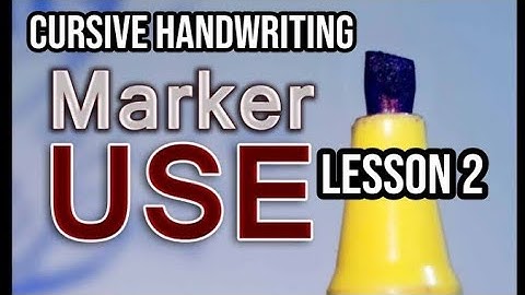 Cursive Handwriting | Lesson 2 | with cut marker | Arslan Shafique handwriting expert 03056167672