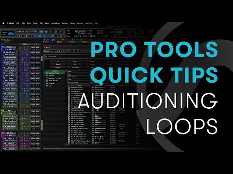 Pro Tools Quick Tips: Searching and Auditioning Loops