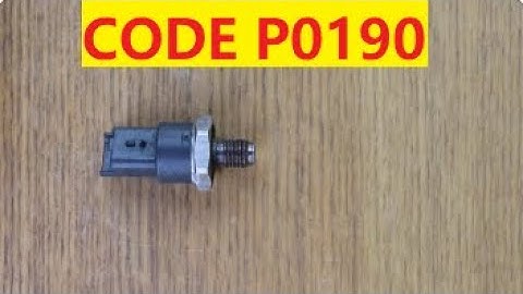 FAILURE P0190, lack of engine power, difficult starting, RAIL PRESSURE sensor