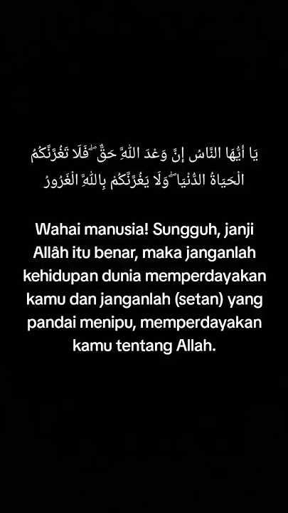 Dunia Hanya Tipuan Belaka