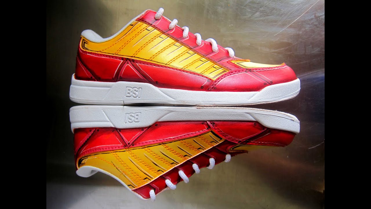 Custom Painted Iron Man Bowling Shoes YouTube