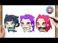 How to Draw Huntrix Chibi Step by Step | Kpop Demon Hunters