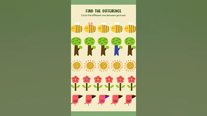 find the difference grow your brain##