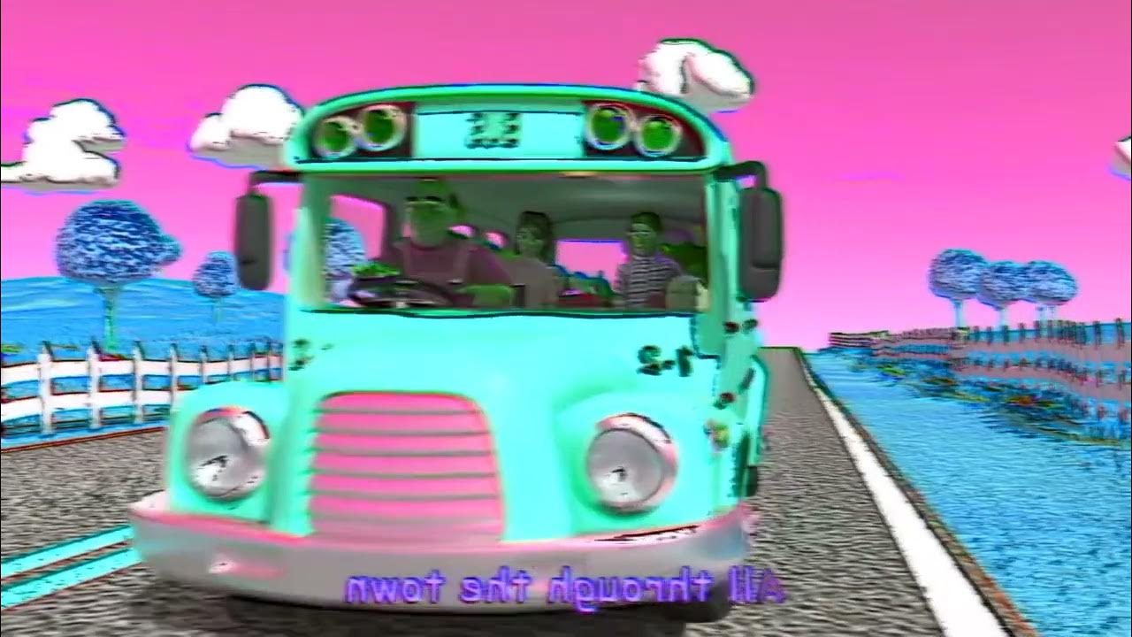 BLUE Wheels on the Bus go round and round 49 seconds Wheels on the