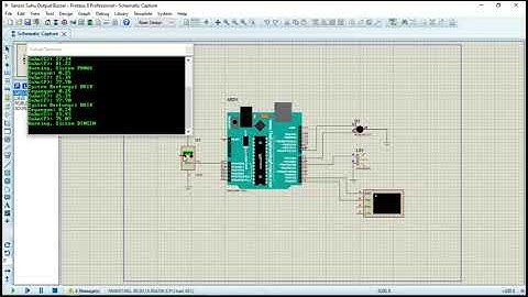 Sensor suhu LM35 dengan arduino & output menggunakan piezo sounder/buzzer & virtual terminal