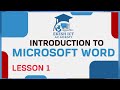 Lesson 1 :Mastering Microsoft Word from Basics
