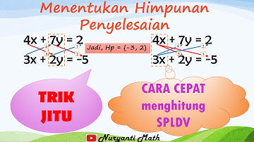 Cara Cepat Menghitung Sistem Persamaan Linear Dua Variabel (SPLDV)