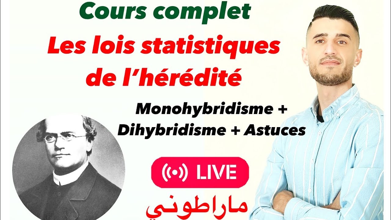 Cours complet : les lois statistiques de l’hérédité ( Monohybridisme + Dihybridisme) les cas Kamlin