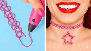 Creative 3D Pen Magic ✨ Hot Glue Jewelry &amp; Repair Ideas By 123 GO!