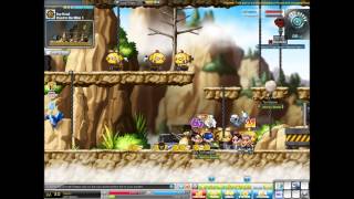 MapleStory using noob hackers to lvl up!!!